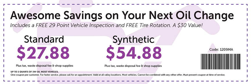 Awesome Savings on Your Next Oil Change Special