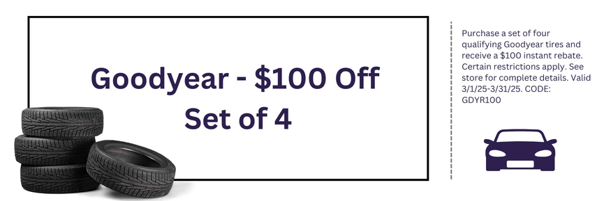 Goodyear - $100 Off Set of 4