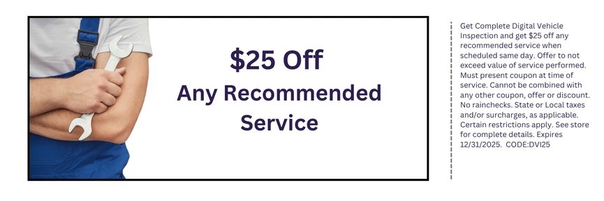 $25 Off Recommended Service
