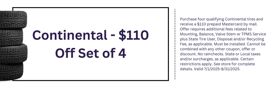 Continental - $110 Off Set of 4